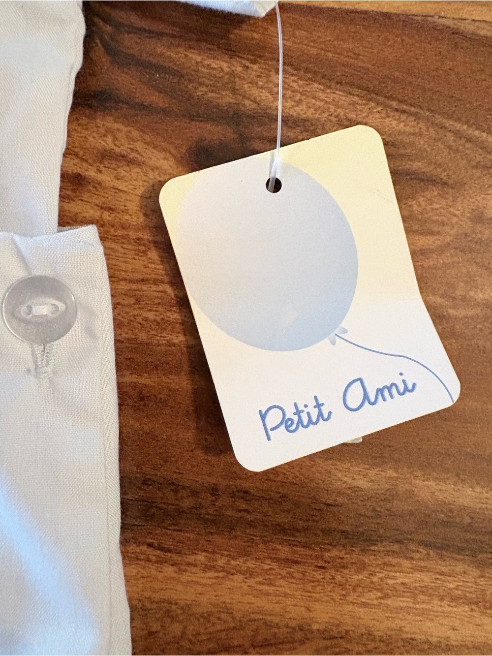 NWT Petit Ami Baby Blue Boys Smocked Button On Jon Jon Romper 6 Months 1 Piece - Picture 5 of 9